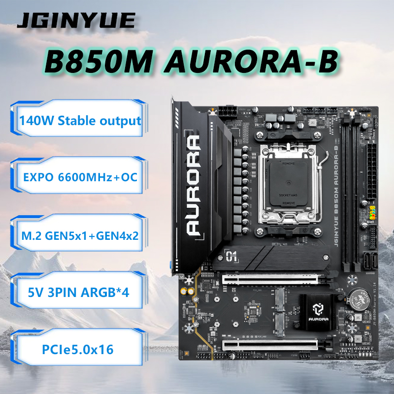 Am5 Micro Atx Pcie 5.0 Motherboard - JGINYUE B850M AURORA-B Neues Motherboard M-ATX