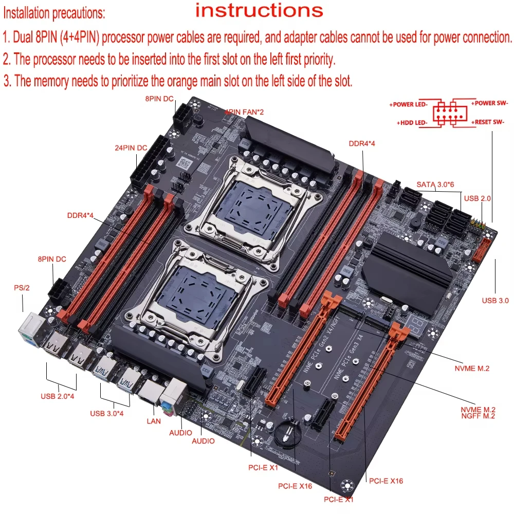 X99 Dual CPU SOYO Gaming Mothe – Dual Lga2011-3 Server Motherboard Combo Bewertung und Preis